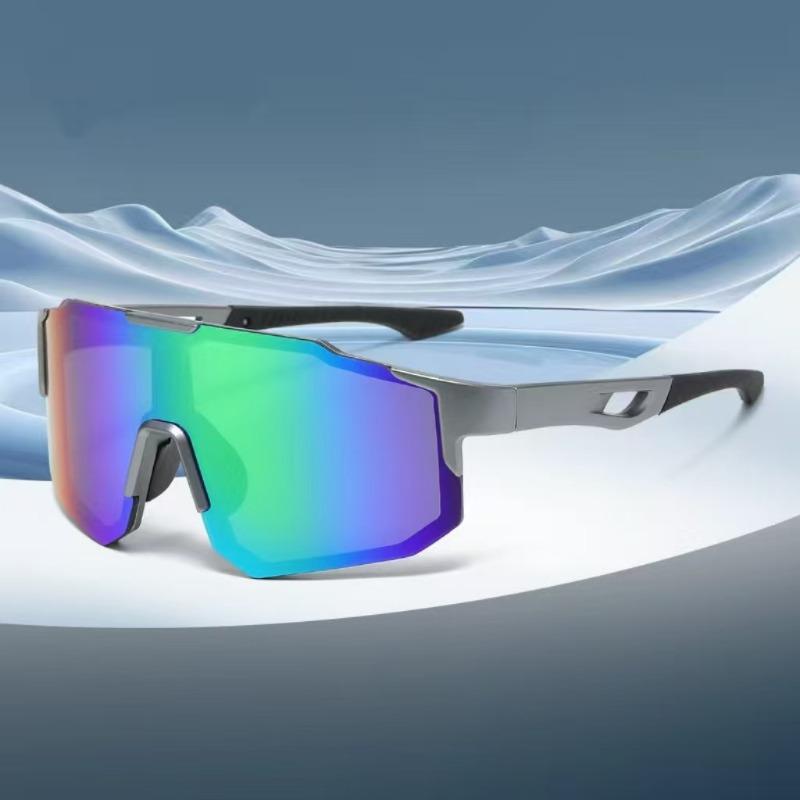 Trendy Cycling Goggles Oversized Decor Women'S Sports Anti Uv Sunglasses Men'S Outdoor Brand Design Sun Glasses For Hiking