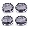 Hub Cap 4PCS 75mm*68mm Car Emblem Wheel Hub Center Cap Sticker Rim Badge Cover For Mercedes Benz GLE63 CLS63 GLC63 W204 AMG Stickers