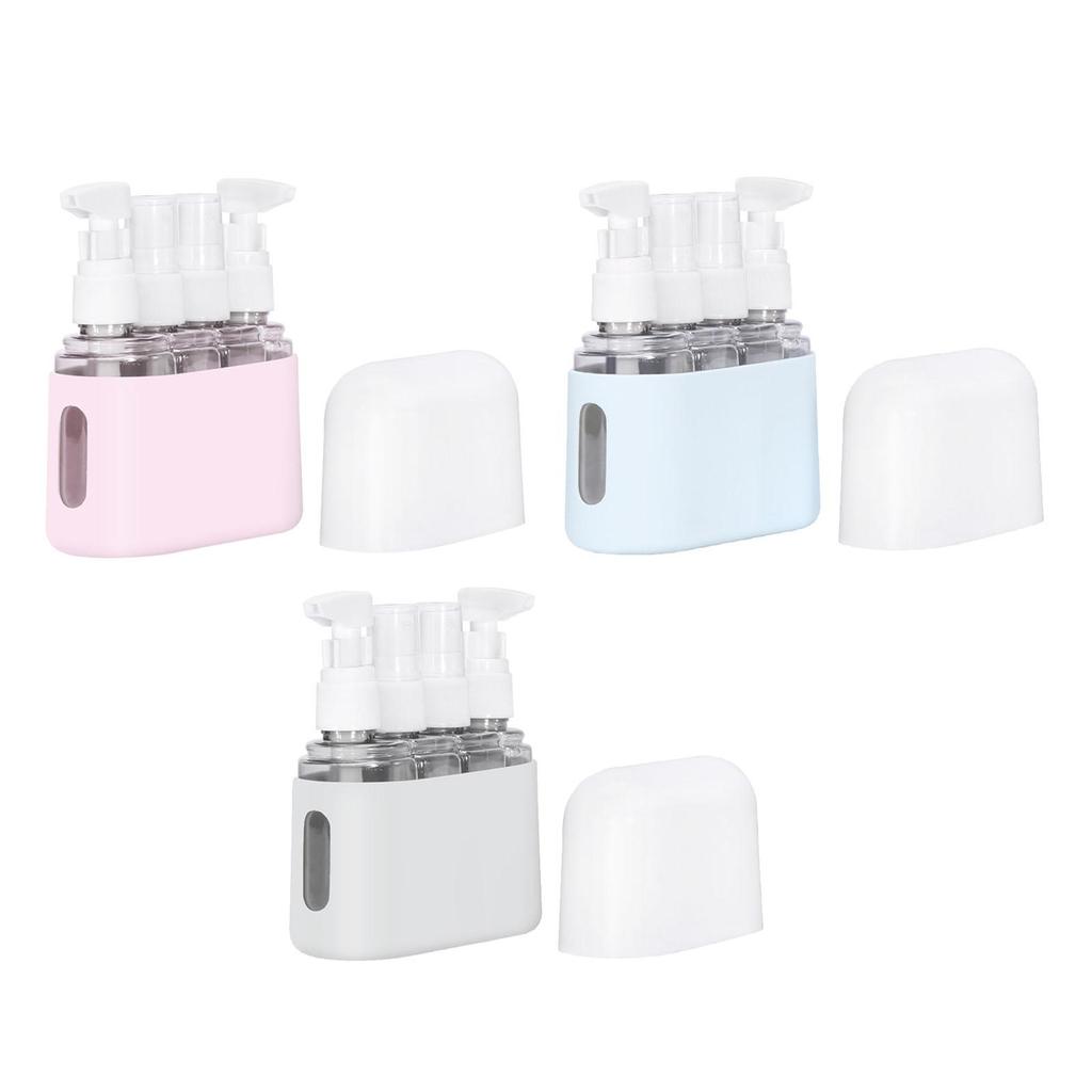 4x Makeup Spray Bottle 50ml Reusable Travel Size Pump Lotion Sprayer for Cosmetics Lotion Toiletries Travel Airplane Body Wash