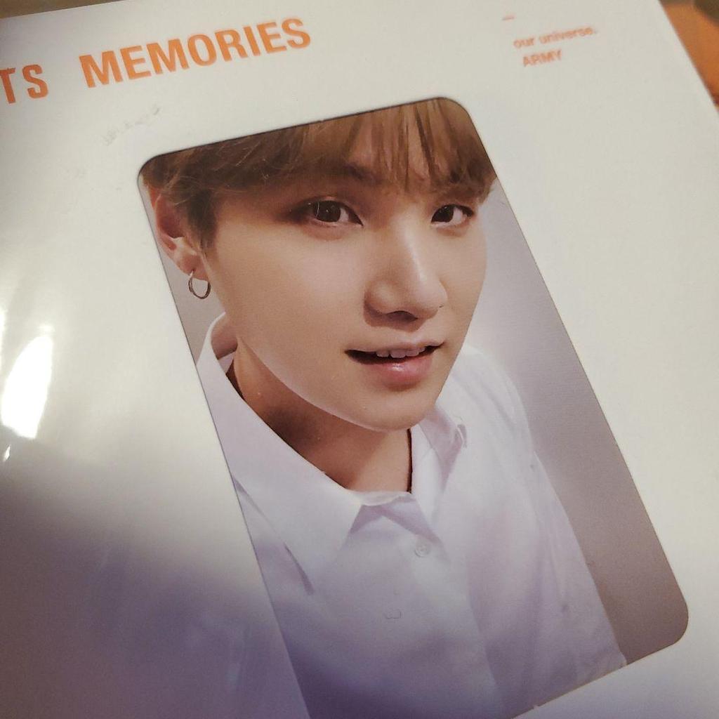 [USED] BTS Official Yoongi Suga Trading Card Memories 2019