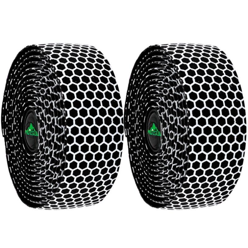 2 Rolls Bike Handlebar Tape Honeycomb Texture Non Slip Breathable Shock Absorbing For Road Mountain Cycling Rides