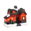 Luminous Christmas Glowing Small House Resin House Ornament LED Light Snow House  Party Favors