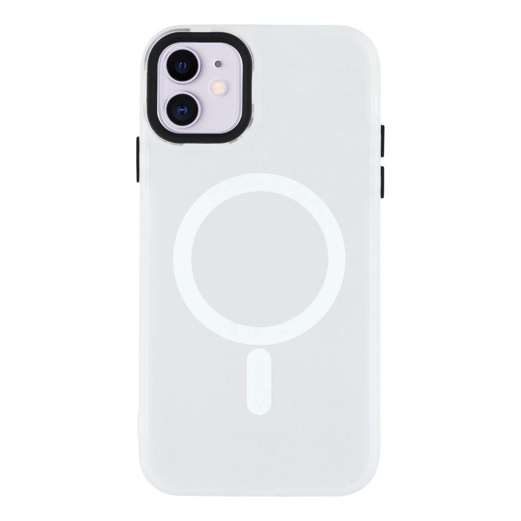 For iPhone 11 Case Compatible with MagSafe Skin-Touch PC+TPU Phone Cover