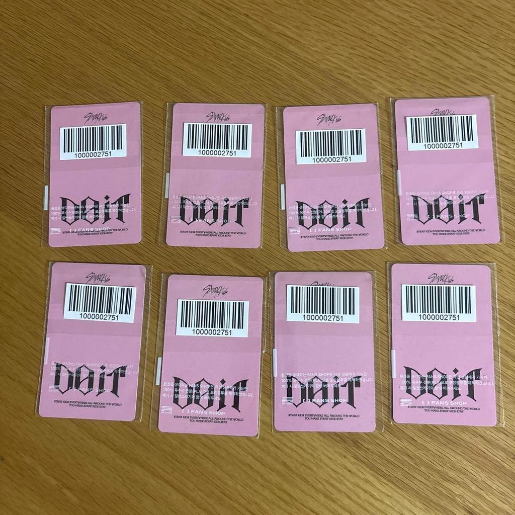 [USED] straykids DOIT FANS ReSpa purchase bonus trading card complete