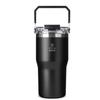 CARRY BOTTLE Dual Flow Top Handle Straw Tumbler 630ml Vacuum Stainless 2-in-1 Bottle Stainless Tumbler