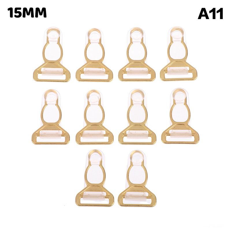 10Pcs 10/12/15/18Mm Metal Adjust Buckle For Corset Leg Garter Belt Clip Hook Suspender Ends Buckles Hosiery Stocking Grips