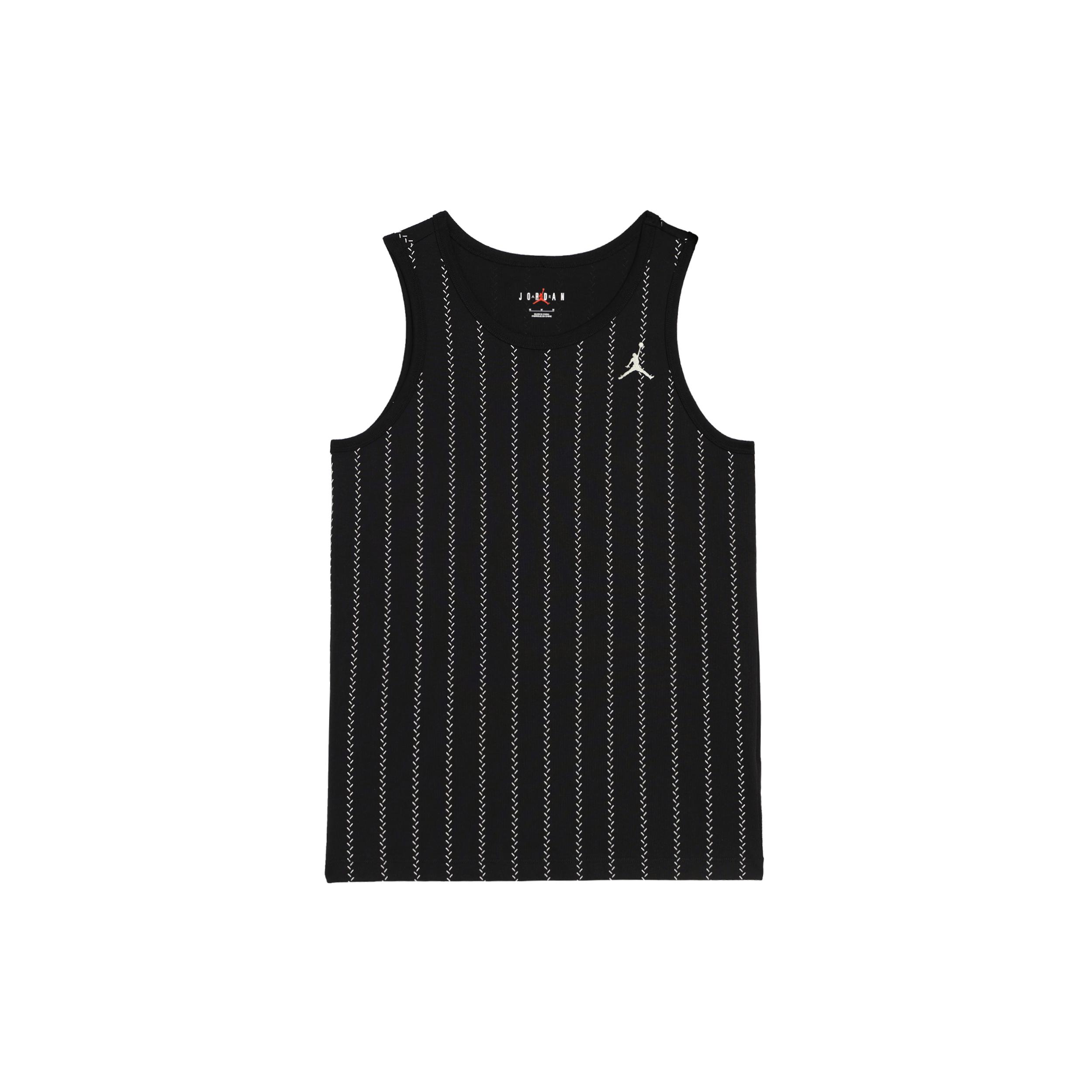 Jordan Flight Tank Tops Men s Black Crew Neck Moderate Straight Fit FN5993-010 L
