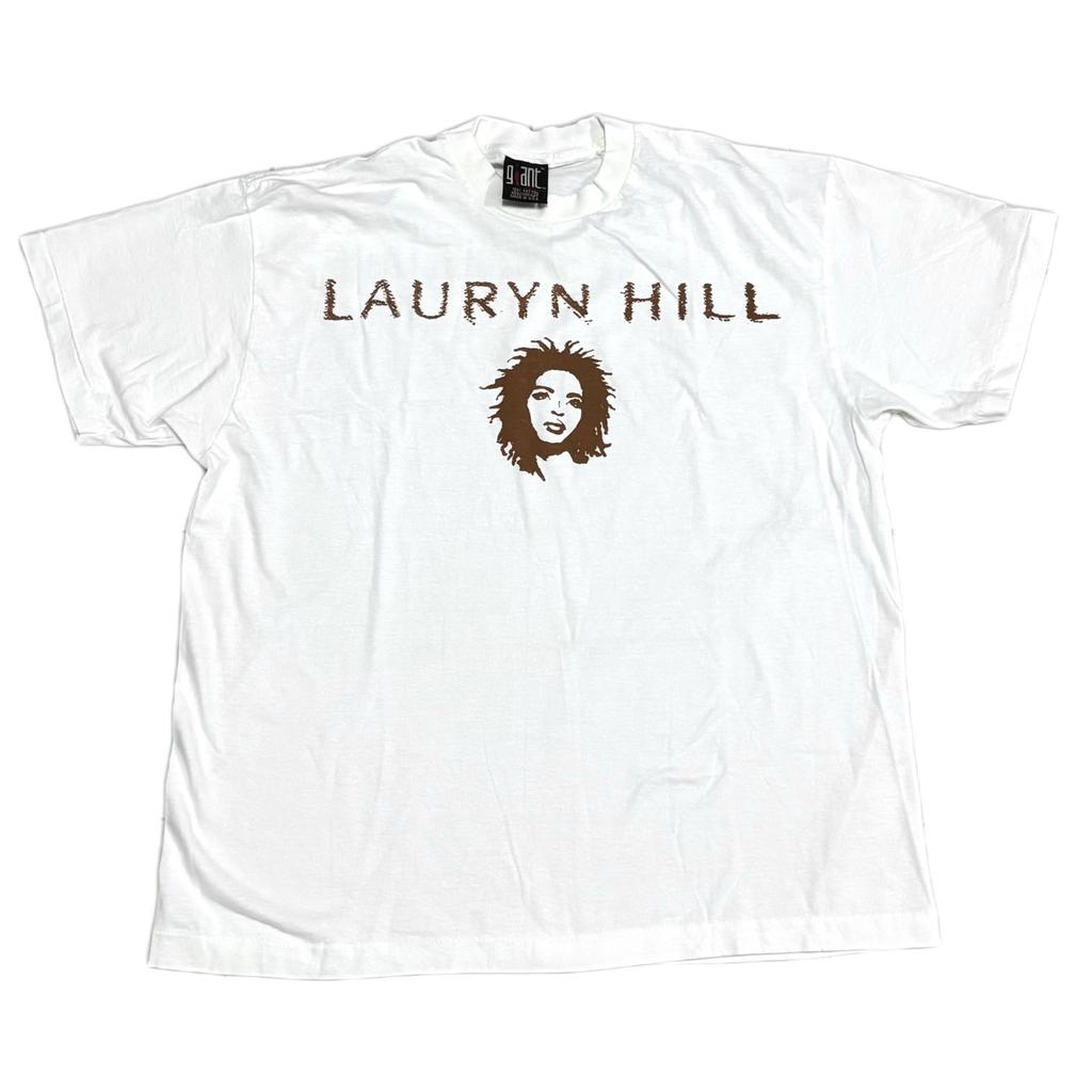 Vintage 90s Lauryn Hill Miseducation World Tour 1999 XL White T-Shirt REPRINT