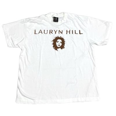 Vintage 90s Lauryn Hill Miseducation World Tour 1999 XL White T-Shirt REPRINT