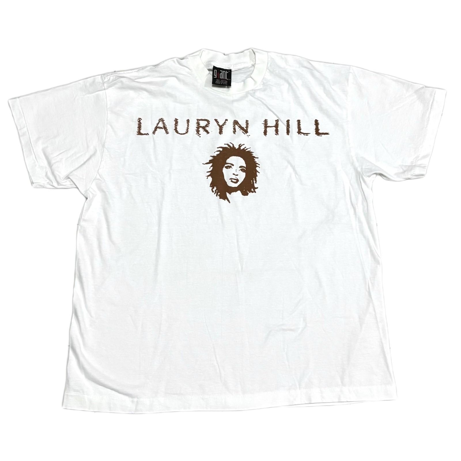 Vintage 90s Lauryn Hill Miseducation World Tour 1999 XL White T-Shirt REPRINT XXXL