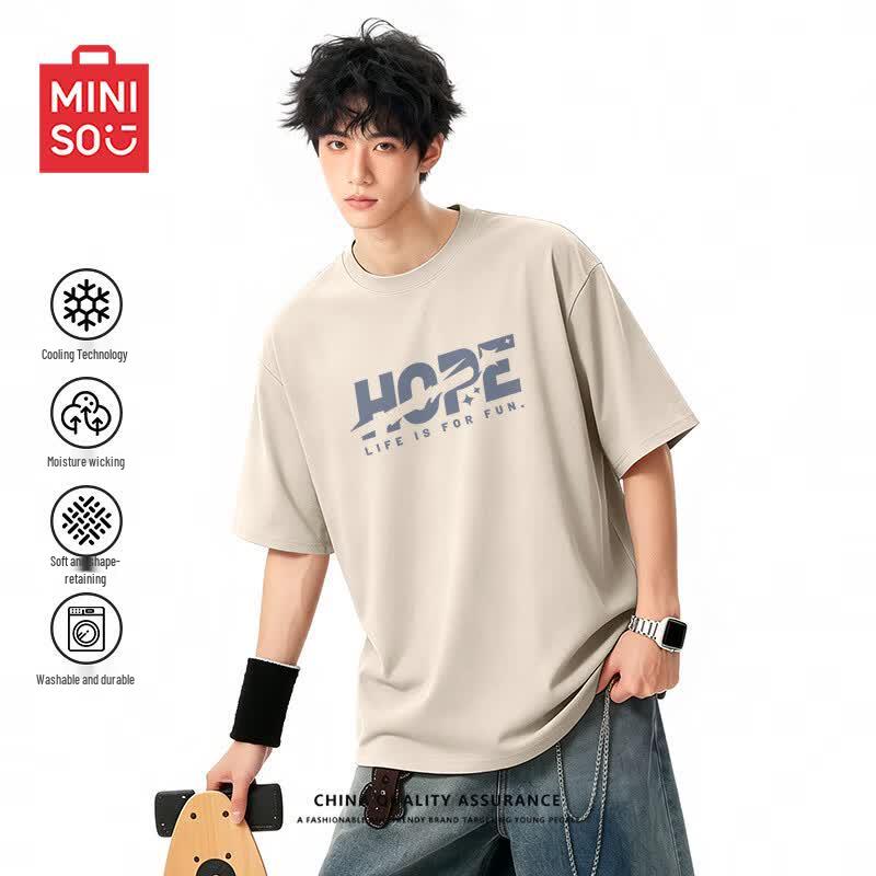 MINISO Men s Cooling Antibacterial Quick-Dry T-Shirt L