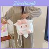 Cute Sheep Plush Crossbody Bag With Cartoon Design For Girls And Teens