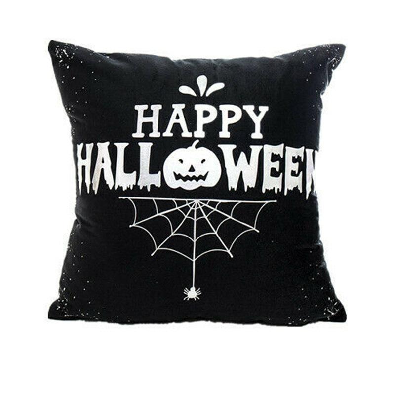 Halloween Sofa Waist Cushion Cover Polyester Throw Pillow Case 45 X 45 Cm Festival Party Home Seat Decoration