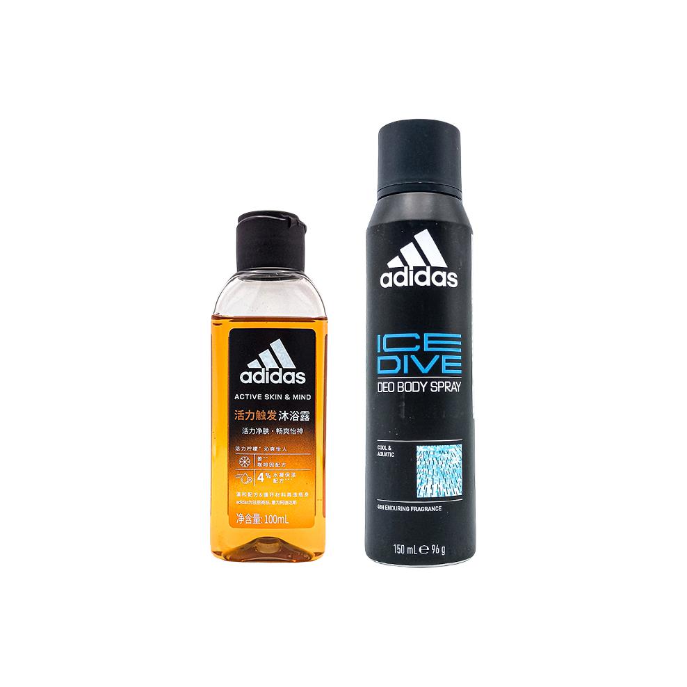 Adidas Refreshing Body Powder Lotion Deodorant Spray AD000025