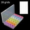 1PC 28/56 Grids DIY Diamond Painting Tools Storage Box Diamond Embroidery Accessories Organizer Case Painting Storage Containers