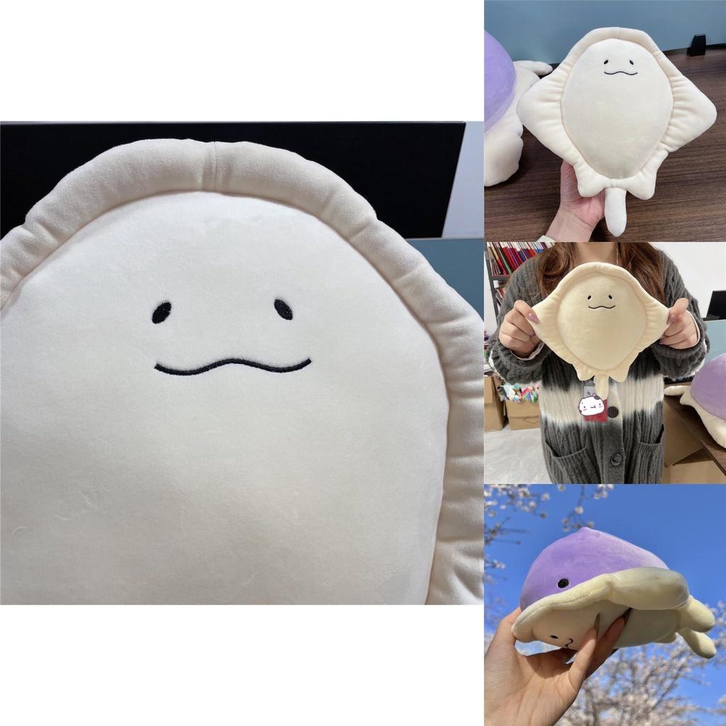 Smiling Devil Ray Plush Toy Pillow For Kids And Adults