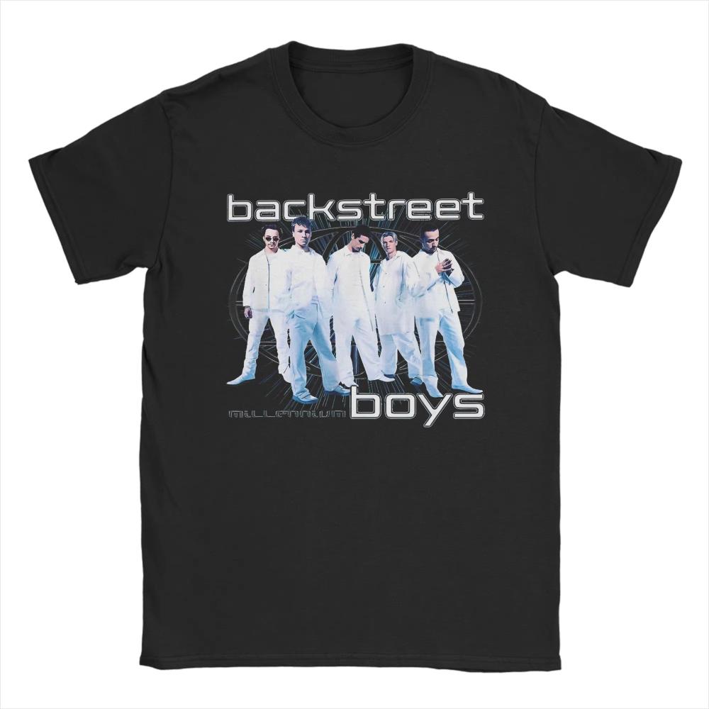 

Backstreet Boys Millennium Series of Universal Printed Pattern T-shirts for Casual Streetwear - Men s Summer Cotton Graphic... S разноцветный