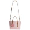 Coach Valentýnská limitovaná Mollie 25 Klasický monogram Odnímatelný přívěsek s květinou Taška Tote Bag Dámská taška Tote Bag Třešňově růžová CER24-IMPO