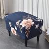 Floral Printed Wing Chair Cover Stretch Spandex Armchair Covers Nordic Removable Relax Sofa Slipcovers With Seat Cushion Covers