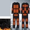 Winter Thermische Beheizte Jacke Männer Weste Beheizte Unterwäsche männer Ski Anzug USB Elektrische Heizung Kleidung Fleece Thermische Lange Unterhosen