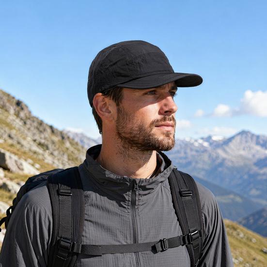 Quick-Dry Running Hat for Men & Women, Cooling Hat UPF 50+ Thin Baseball Cap, Lightweight Breathable Mesh Sport Hat