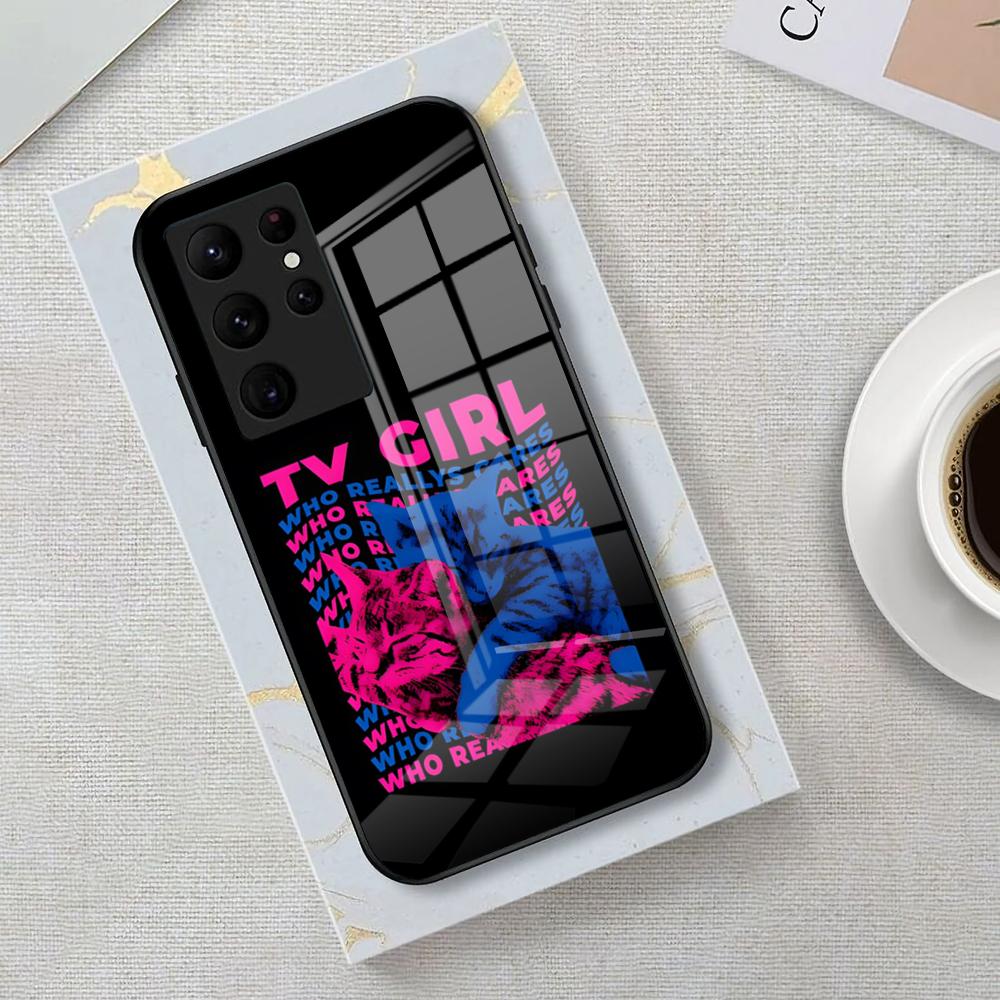 

Who Really Cares Phone Case For Samsung S26 S25 Edge Ultra 23 22 21 20 Ultra Plus S24 Fe Glass Cover Galaxy S21 Plus