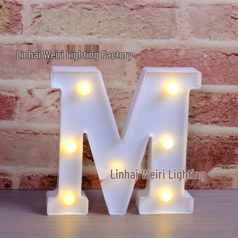 LED Luminous Letter and Number String Lights for Birthday, Proposal, and Event Décor