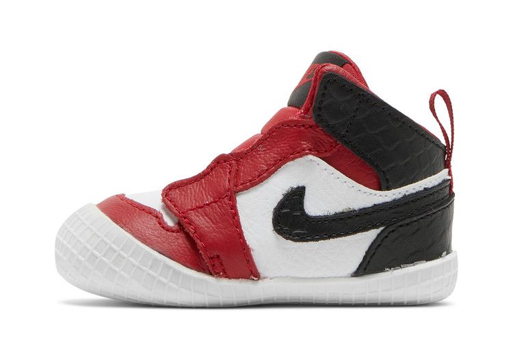 Kids' Sneakers Nike Jordan 1 Crib Bootie Satin Snake Chicago (I) Gym Red/White-Black