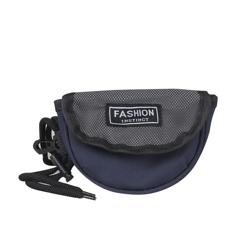 Современная детская холщовая сумка Универсальная полукруглая для повседневных дел и прогулок синий