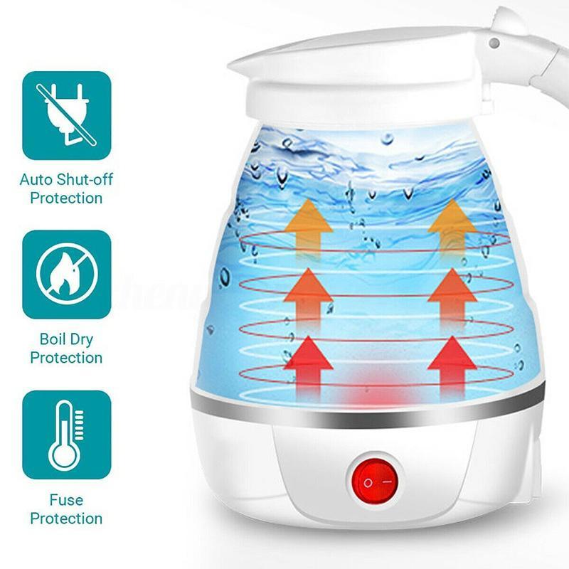 Faltbarer Wasserkocher Wasserflasche Reise nach Hause Automatische Abschaltung Mini Handheld Elektrischer Wasserkocher Küche