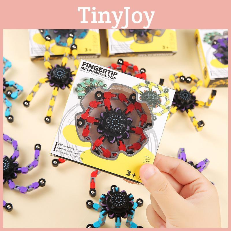 Mechanical Deformation Cartoon Mecha Chain Finger Gyro Children Toys For Play