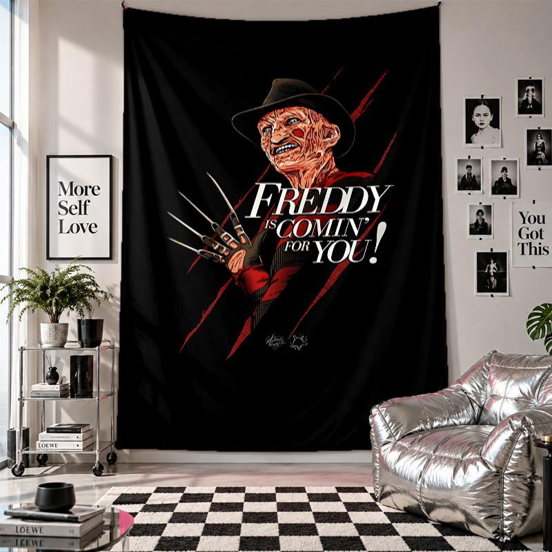 Wall TapestryHorror Movies Art Hanging Cloth Decorative Background Cover for Room Decoration