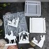 2PCS Silicone Mold Prayer Theme Resin Handmade Decors Making Molds Unique Art Molds Silicone Texture for Candle and Soap