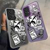 Leopard Print Logo Case for Samsung Galaxy A35 A24 A25 A26 A17 A20s A34 A12 A15 A16 A13 A14 A21s A23 A31 Phone Cover