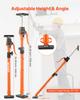 Cabinet Jack Support Pole, 2-Pack, 64.5-115 Cm Steel Telescopic Quick Support Rod, Adjustable 3rd Hand System Up To 100 Kg Capacity for Installing