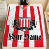 1 STUKS Sunderland Association Football Club Gepersonaliseerd Patroon Flanellen Deken Geschikt Voor Alle Seizoenen voor Huisdecoratie Warmte en Comfort Cadeaus Vakantie
