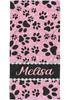 Dog Paw Print Beach Towel for Pet Lovers Dog Mom Gift Bath Wrap Polyester Material Cute Puppy Gift for Dog Owners R