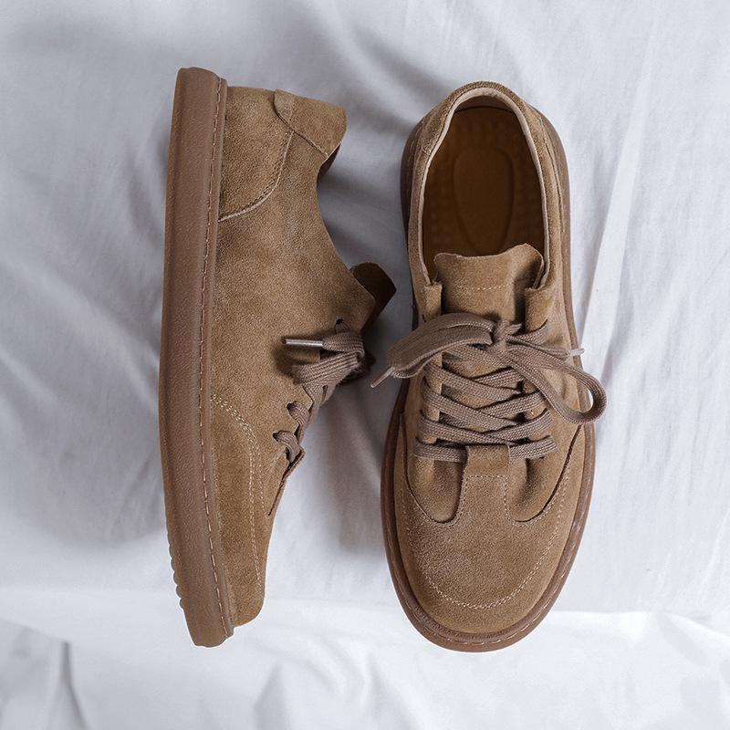 Spring 2025 Men's Round Toe Suede Casual Skate Shoes 8004-R