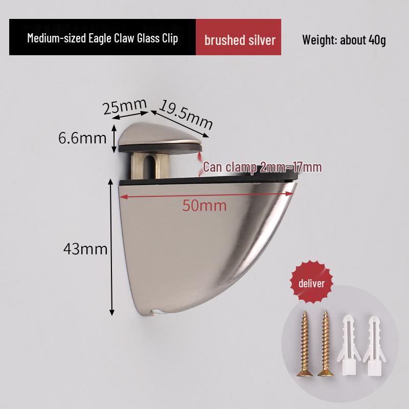 Adjustable Glass Shelf Clip Support Bracket