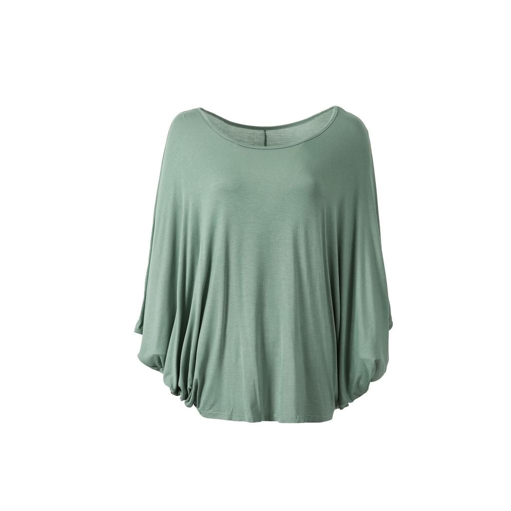 Plus Size Ladies 40-count Modal Batwing-sleeved Tshirt Short Sleeves Slimming Casual T-shirts Loose Tee Tops 13 Colors Japanese-style