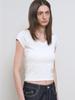 GENERALIDEA Daily Short Sleeve V-Neck T-Shirt [White] / Gf1Lts513