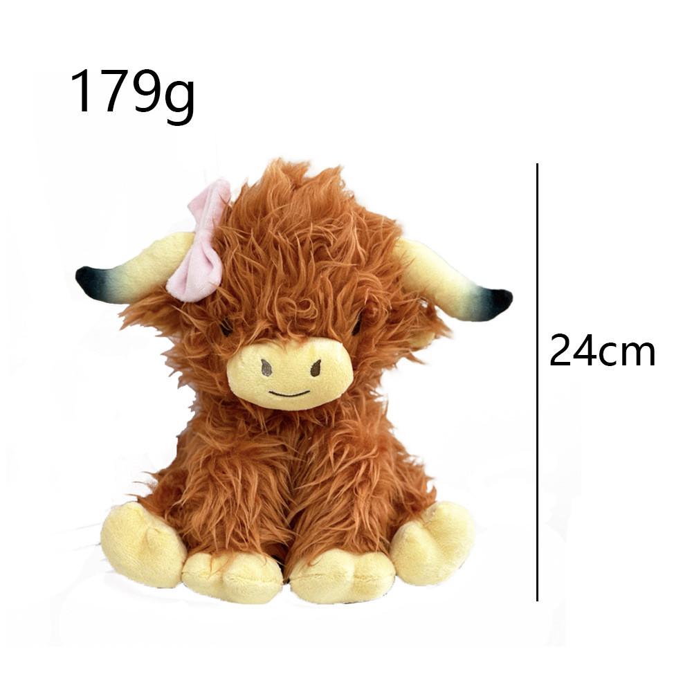 Highland Cow Soft Plush Toy With Pp Cotton For Kids And Decorative Use