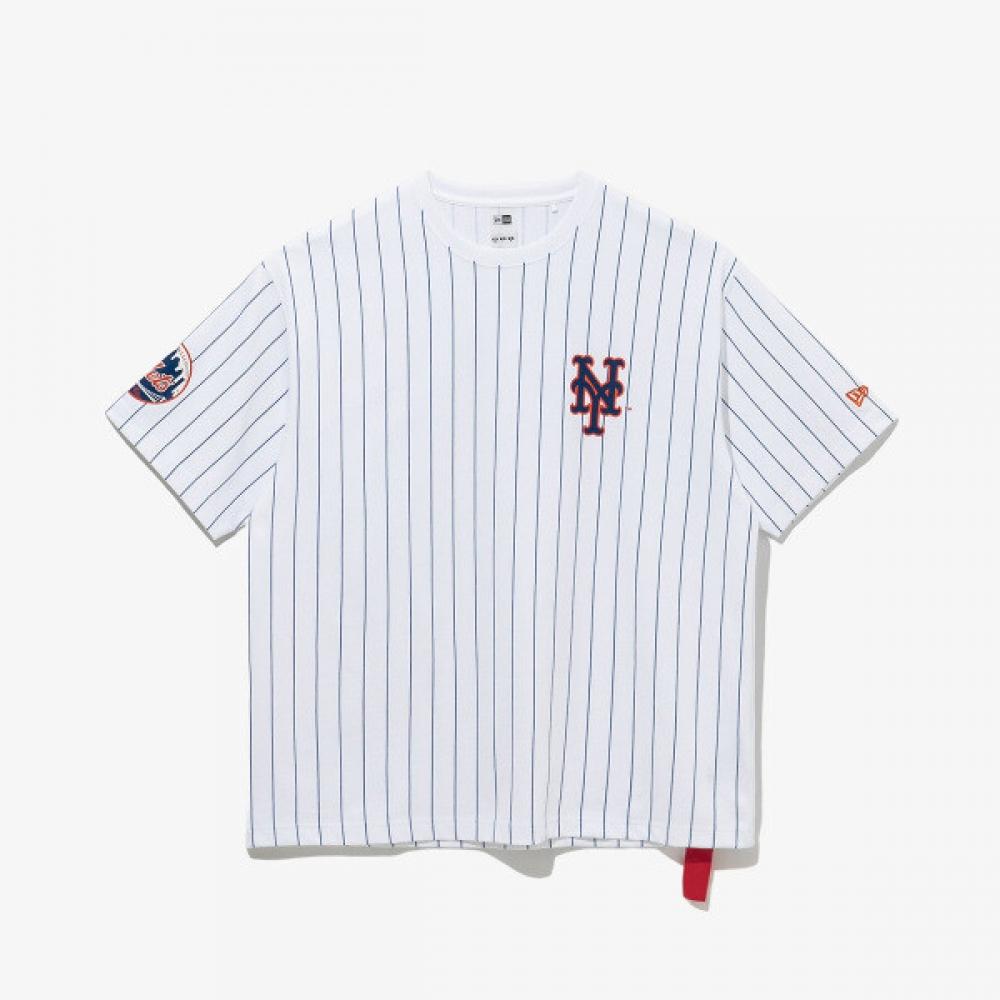 

New Era Mlb STripe T shirT whiTe 14679810 white/S