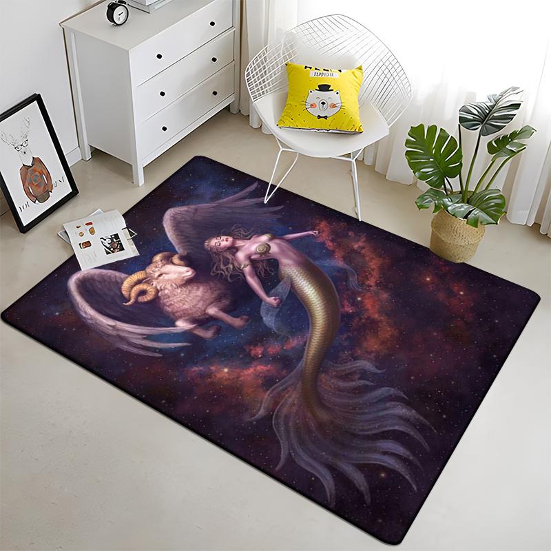 Twelve Constellations  Art Printed Carpet for Living Room Large Area Rug Soft Mat E-sports Chair Carpets Alfombra  Dropshopping