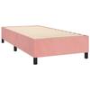 Cadre de lit avec matelas - Maison Exclusive - 80x200 cm - Velours rose - Relaxation maximale