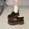 Women's Commuting Thick Bottom Height Increase Comfortable Lightweight Enhance Temperament Retro Not Tired Feet Casual Sneakers
