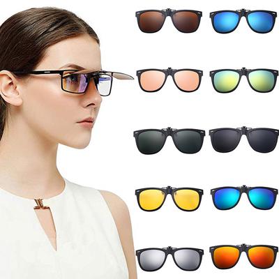 Polarisierte Clip-on-Sonnenbrille, blendfreie Autobrille für Brillen