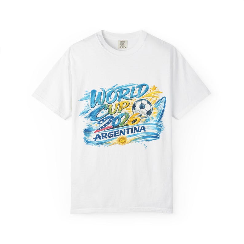 Argentina World Cup 2026 Shirt, Soccer Fan Tee, Argentina Football Tshirt, Unisex Soccer Graphic Tee, World Cup Argentina Shirt XL