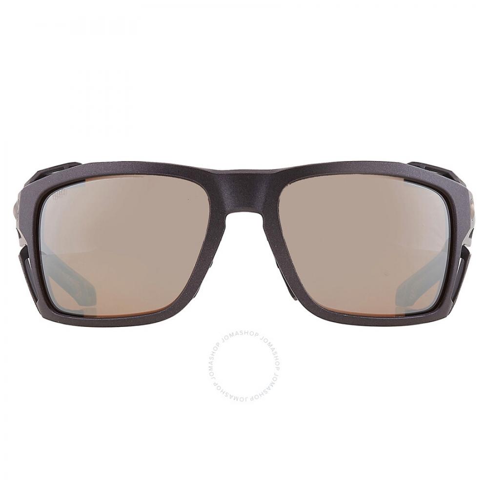 

Costa Del Mar KING TIDE 8 Copper Silver Mirror Polarized Glass Wrap Men s Sunglasses 6S9111 911103 60