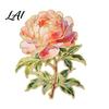 Literary Style Brooch Pin Enamel Flower Design with Smooth Edges Durable Pin Lightweight Zinc Alloy Badge for Jackets Scarves Bags Gift Artistic